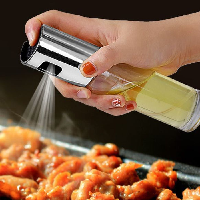 Refillable Kitchen Oil Sprayer — Silver
